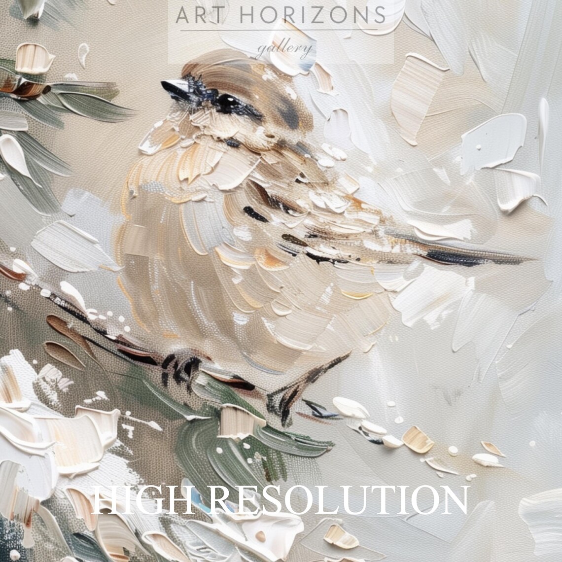 Winter Bird Vintage Christmas Pine Tree Art Print - Image 3