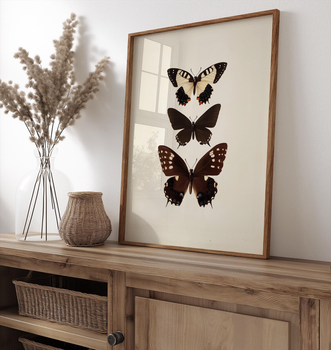 Vintage Butterfly Art Print, Cottagecore Neutral - Image 4