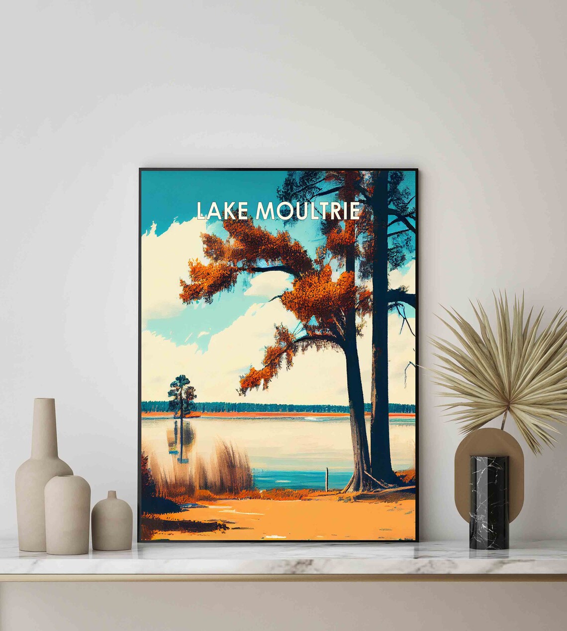 Lake Moultrie South Carolina Golden Autumn Shores Retreat Poster - Image 2
