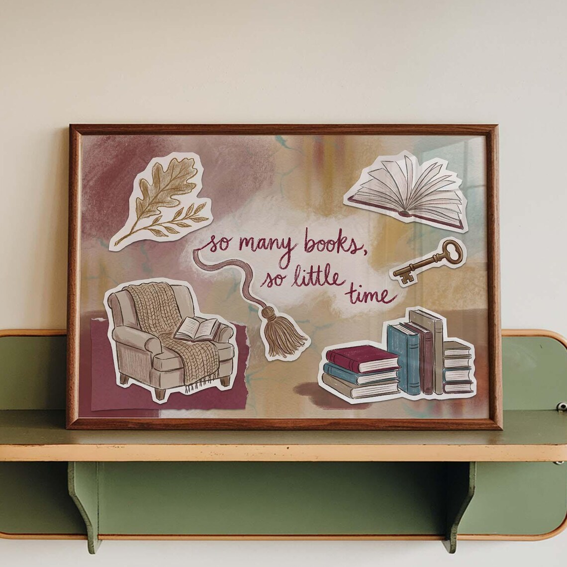 Book Lover Cozy Reading Nook Literary Quote