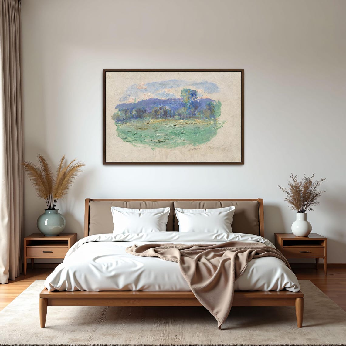 Claude Monet Impressionist Sketch Of Trees By The Water Poster - Image 5