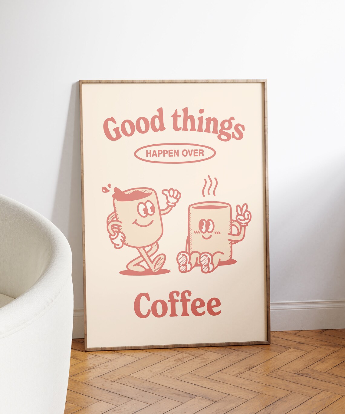 Retro Coffee Poster, Kitchen Coffee Wall Art - Image 3