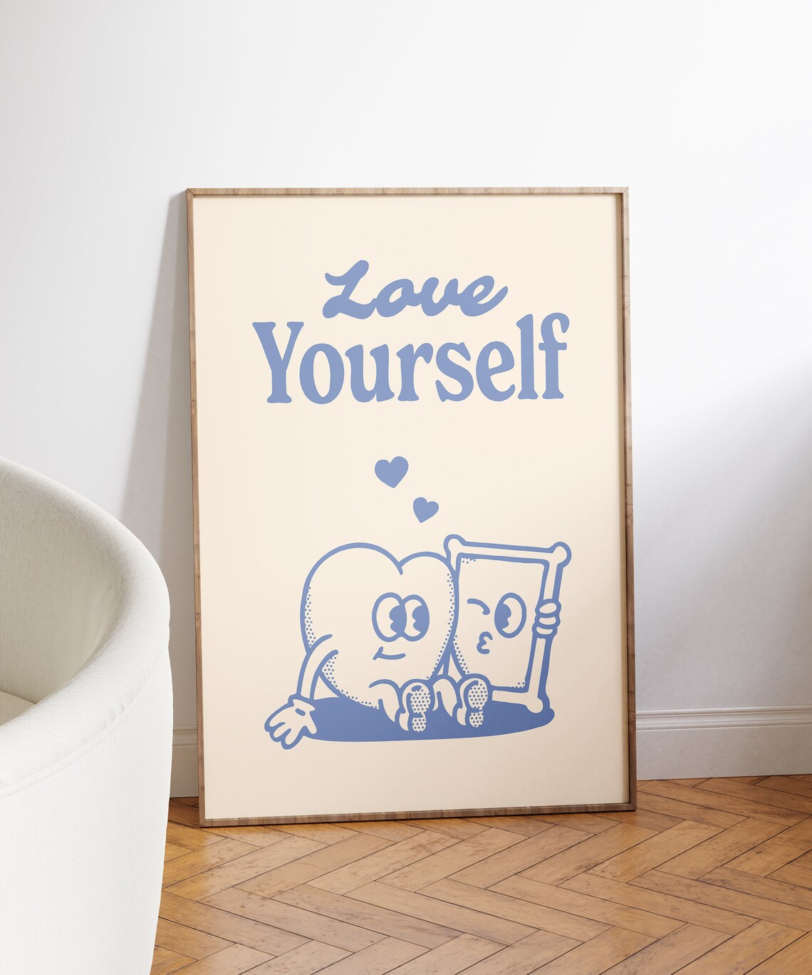 Love Yourself Retro Quote Art Print - Image 3
