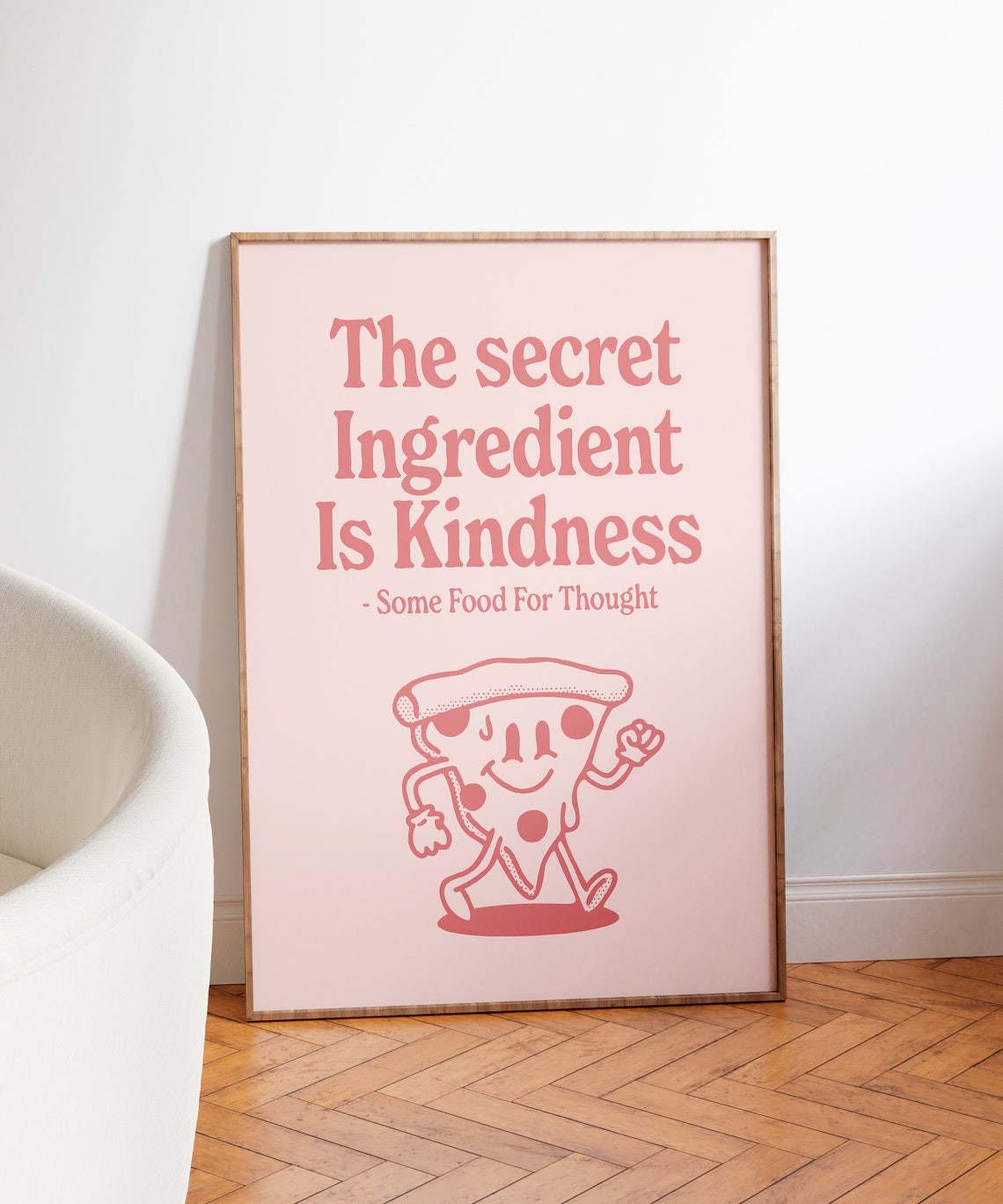 Printable Kitchen Poster Retro Print Be Kind Wall Art Trendy Wall Art Kindness Quote Instant Red Wall Art Cute Dorm Decor - Image 3