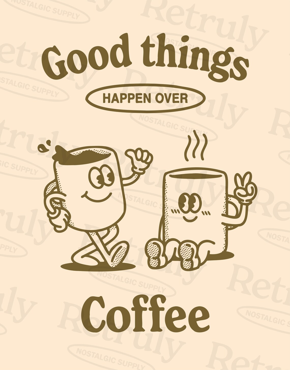 Vintage Coffee Poster, Coffee Bar Wall Art - Image 2