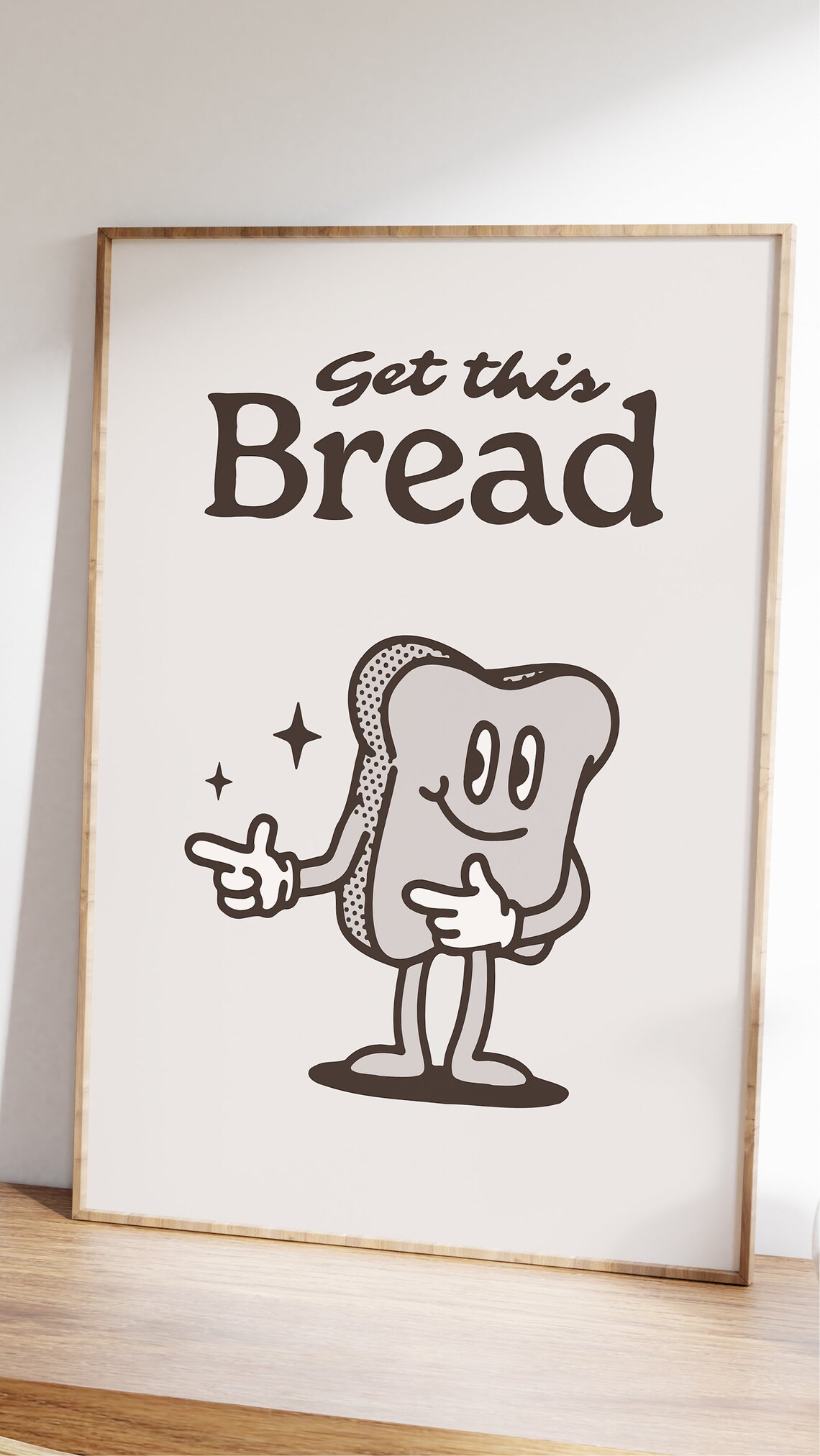 Groovy Motivation Retro Bread Quote Art Print - Image 2