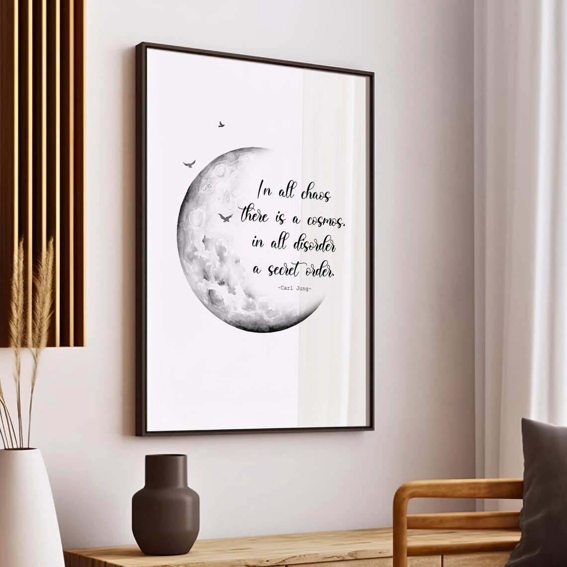 Carl Jung Quote Poster, Psychology Office Art Print