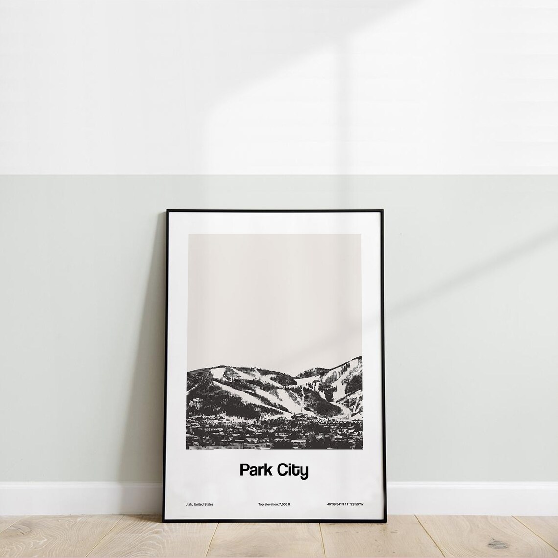 Park City Utah Minimalist Travel Poster Print - Image 4
