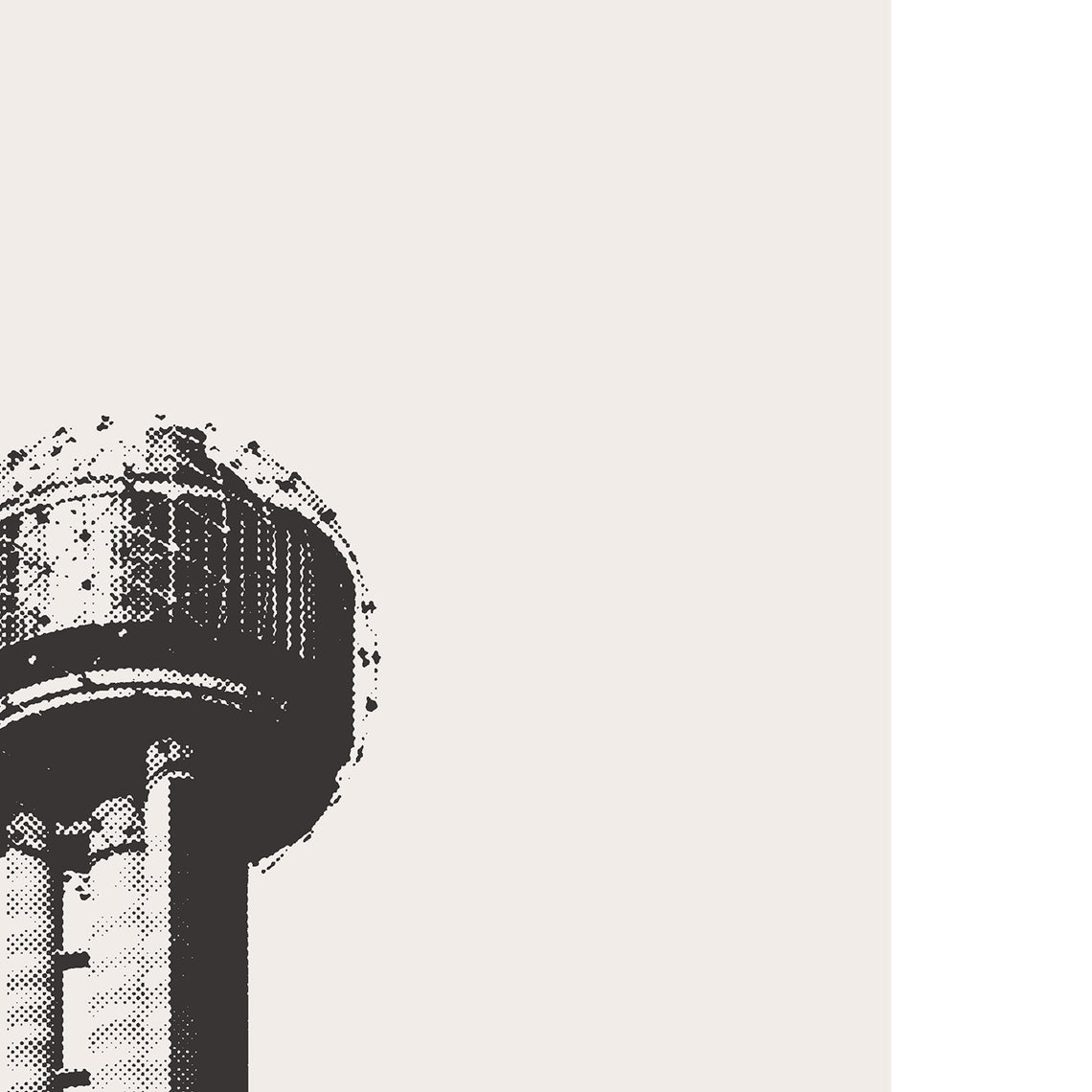 Dallas Reunion Tower Minimalist Cityscape Art Print - Image 3