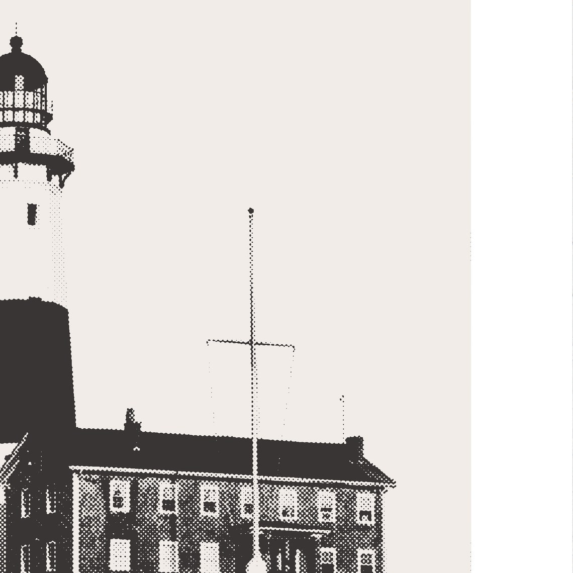 Montauk Point Light Minimalist New York Travel Poster - Image 3