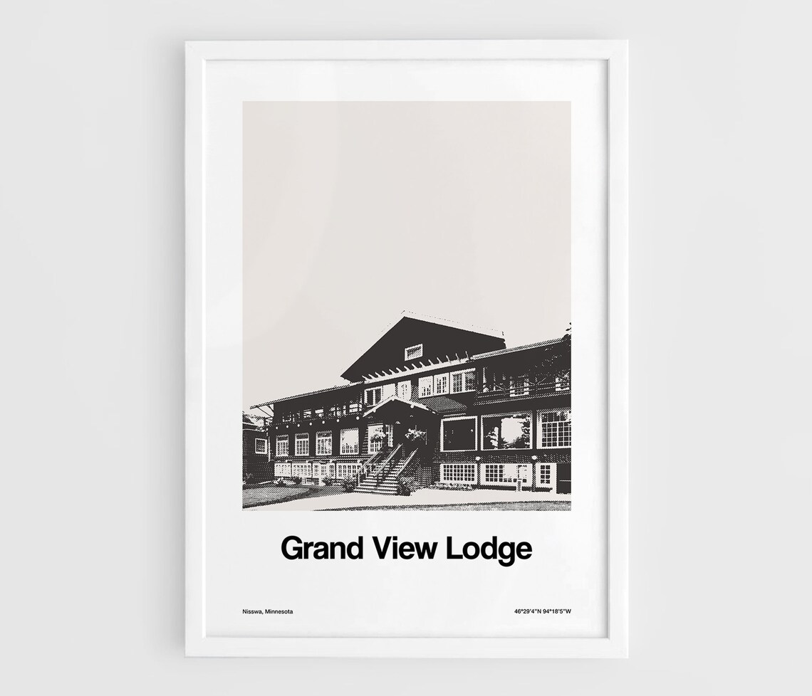 Grand View Lodge Spa Nisswa Minnesota Travel Poster
