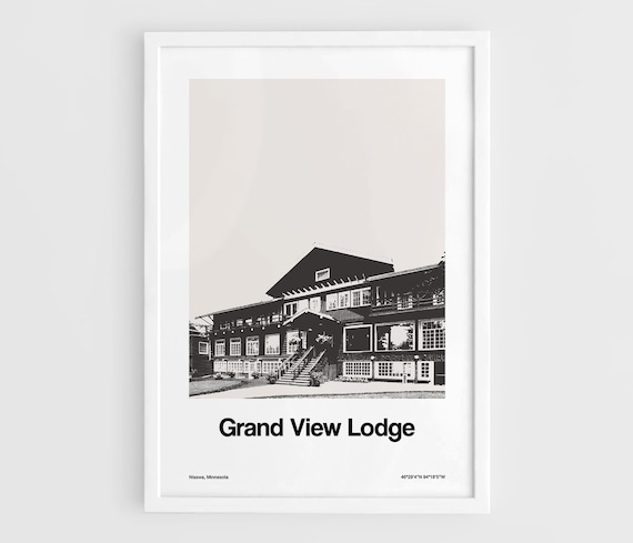 Grand View Lodge Spa Nisswa Minnesota Travel Poster