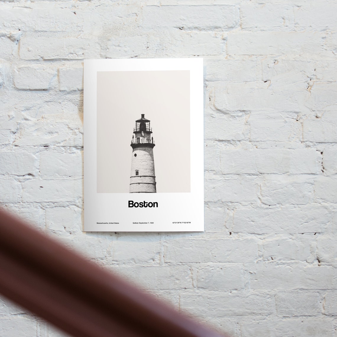 Boston Light, Little Brewster Island Custom Print - Image 3