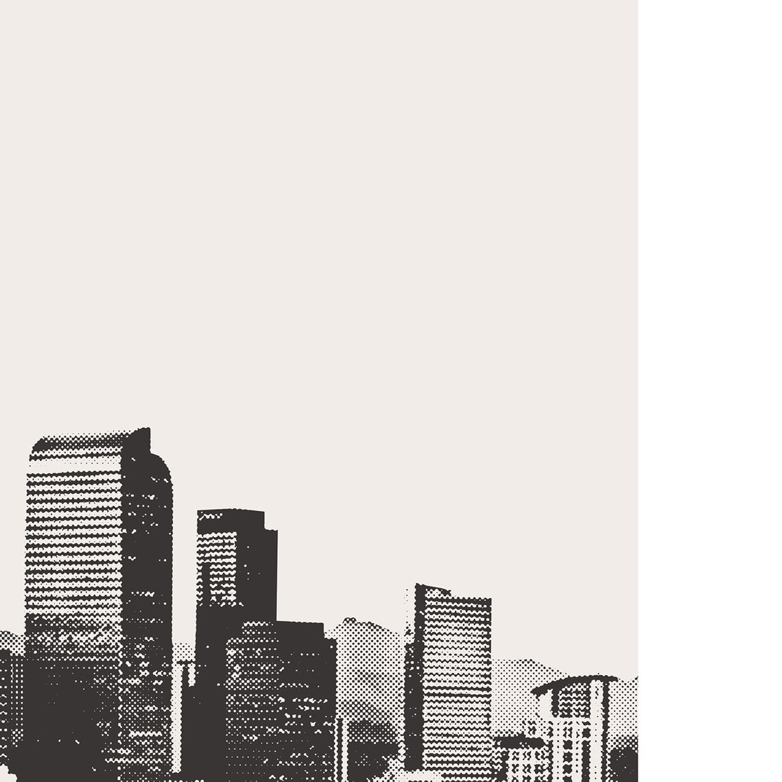 Denver Skyline Art Print, Minimalist Cityscape - Image 3