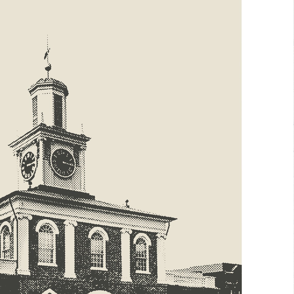 Fayetteville NC Poster, Downtown Market House - Image 3