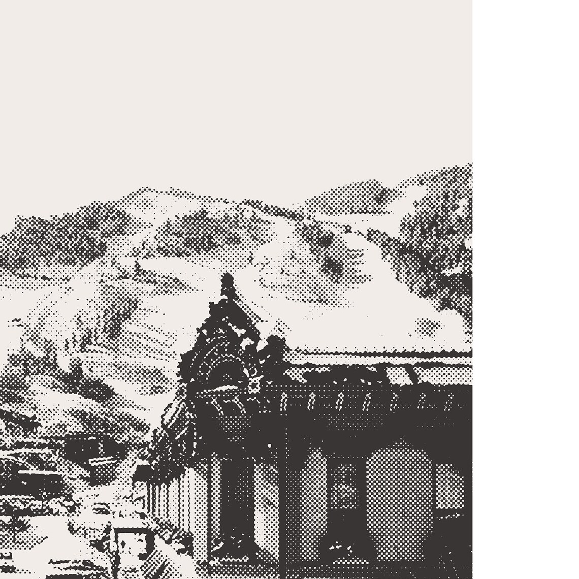 Aspen, Colorado Minimalist Black and White Art Print - Image 3