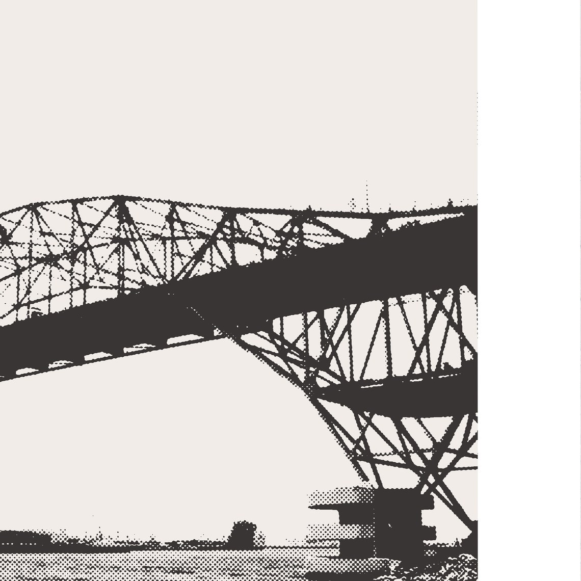 Corpus Christi Harbor Bridge Texas Poster, Minimalist - Image 2