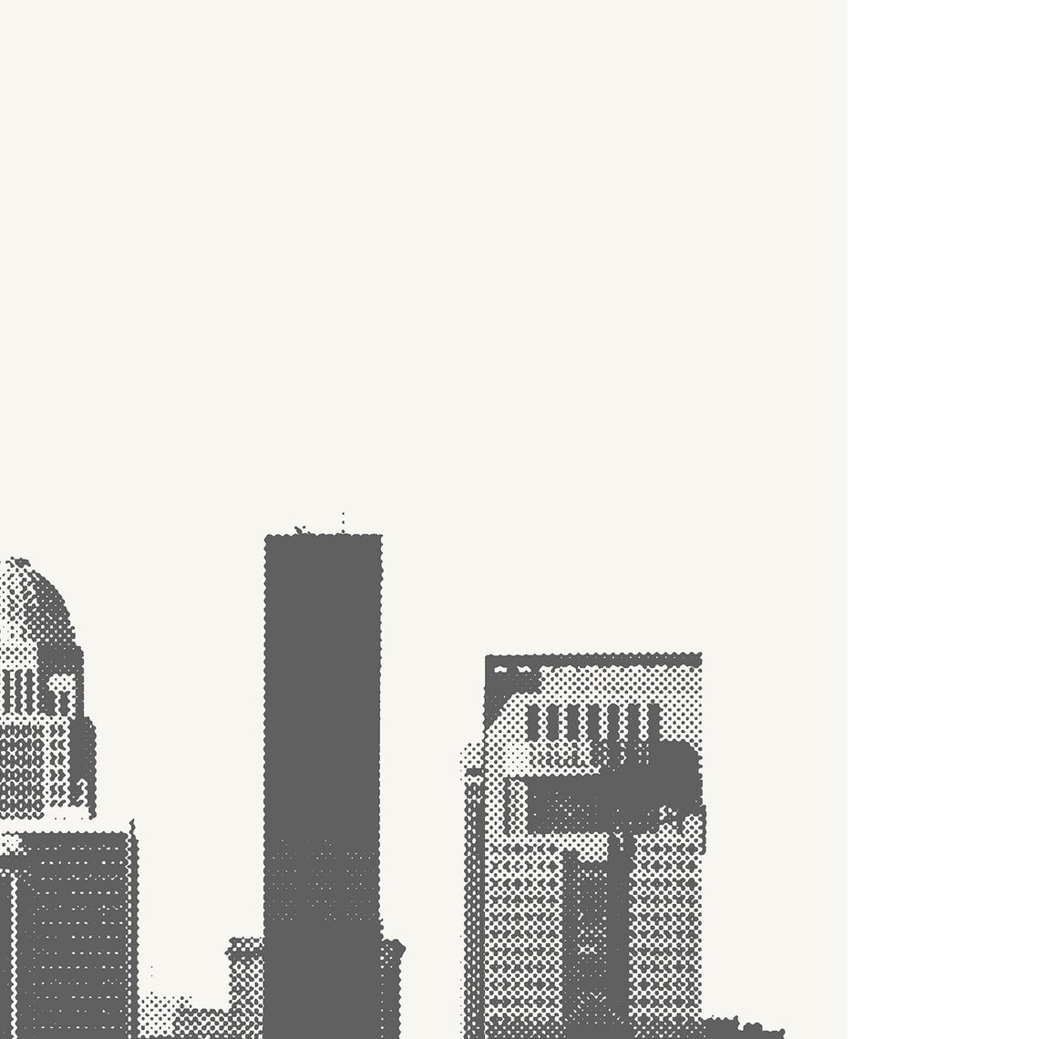 Louisville Skyline, Minimalist City Art Print - Image 3