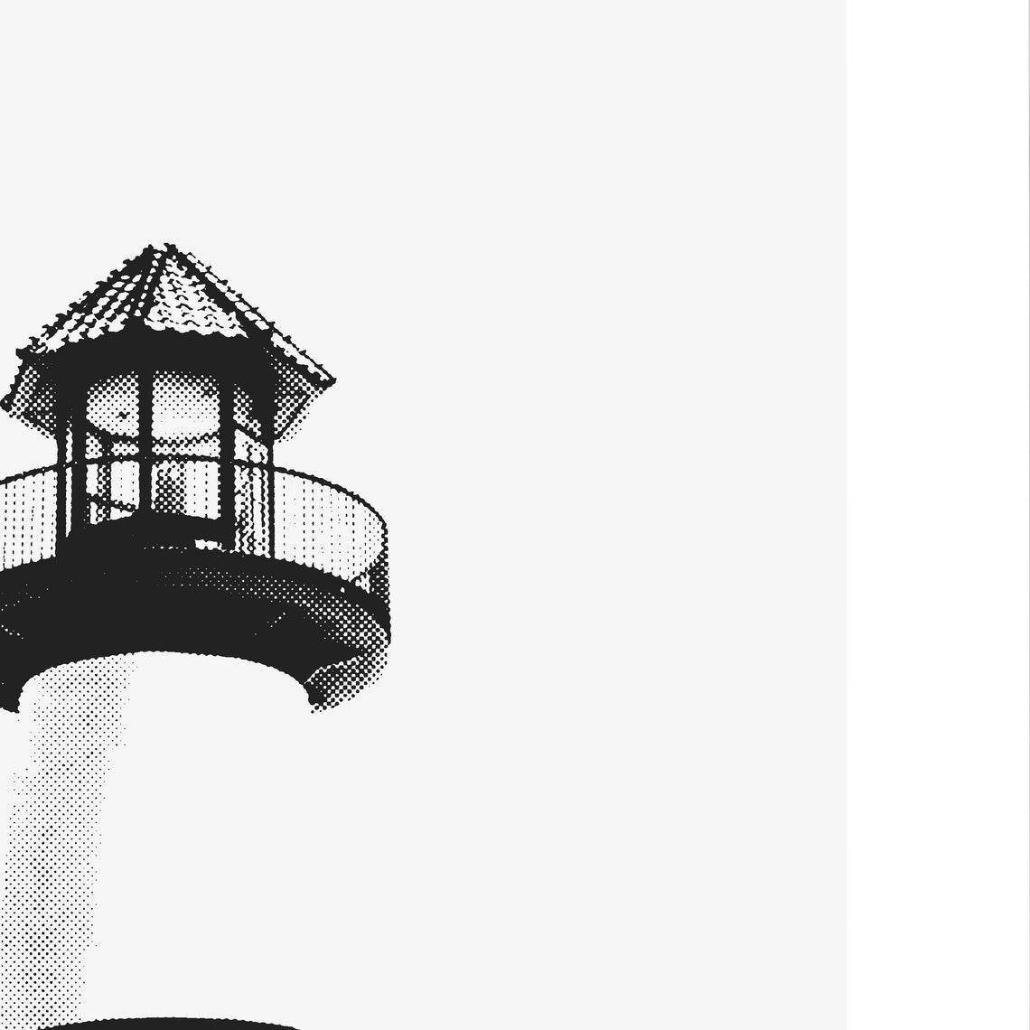 Oceanside Lighthouse, California Custom Minimalist Poster - Image 2