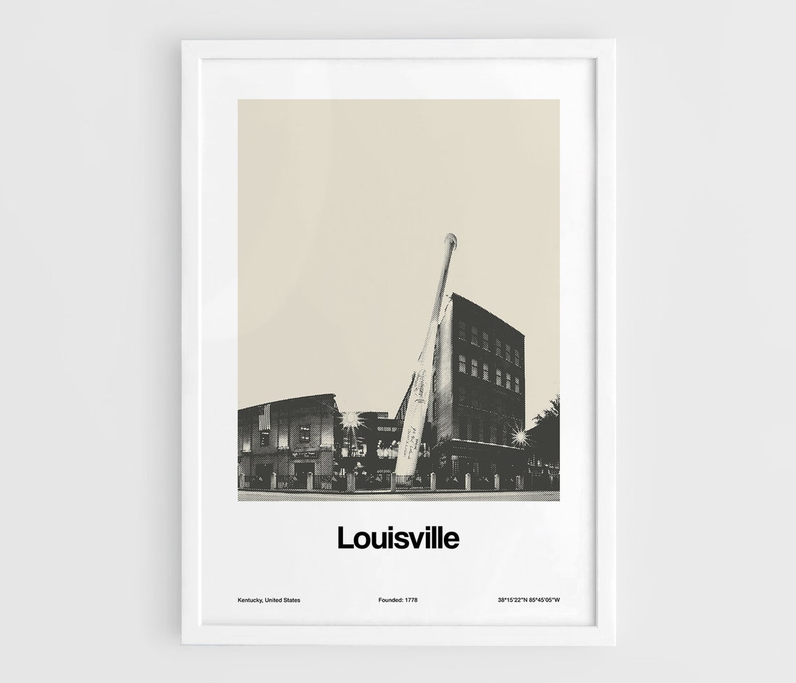 Louisville Kentucky Skyline, Minimalist Art Print