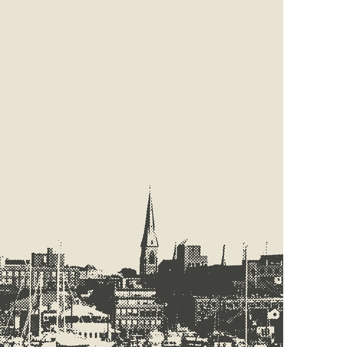 Portland Maine Skyline, Minimalist City Art Print - Image 2