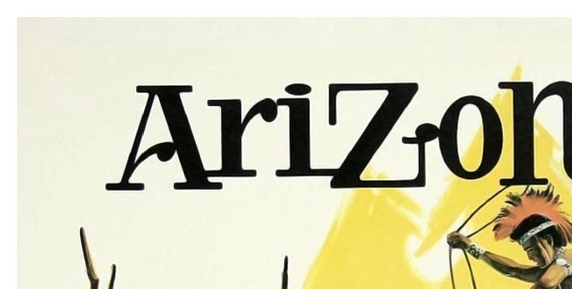 Arizona Delta Air Lines Desert Golf Rodeo Cactus Travel Poster Art - Image 2