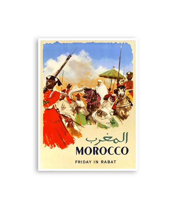 Morocco Travel Art Poster Africa Print Home Decor Xr3021