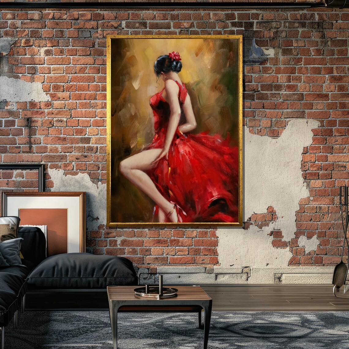 Flamenco Dancer, Impressionistic Dance Art Print - Image 6