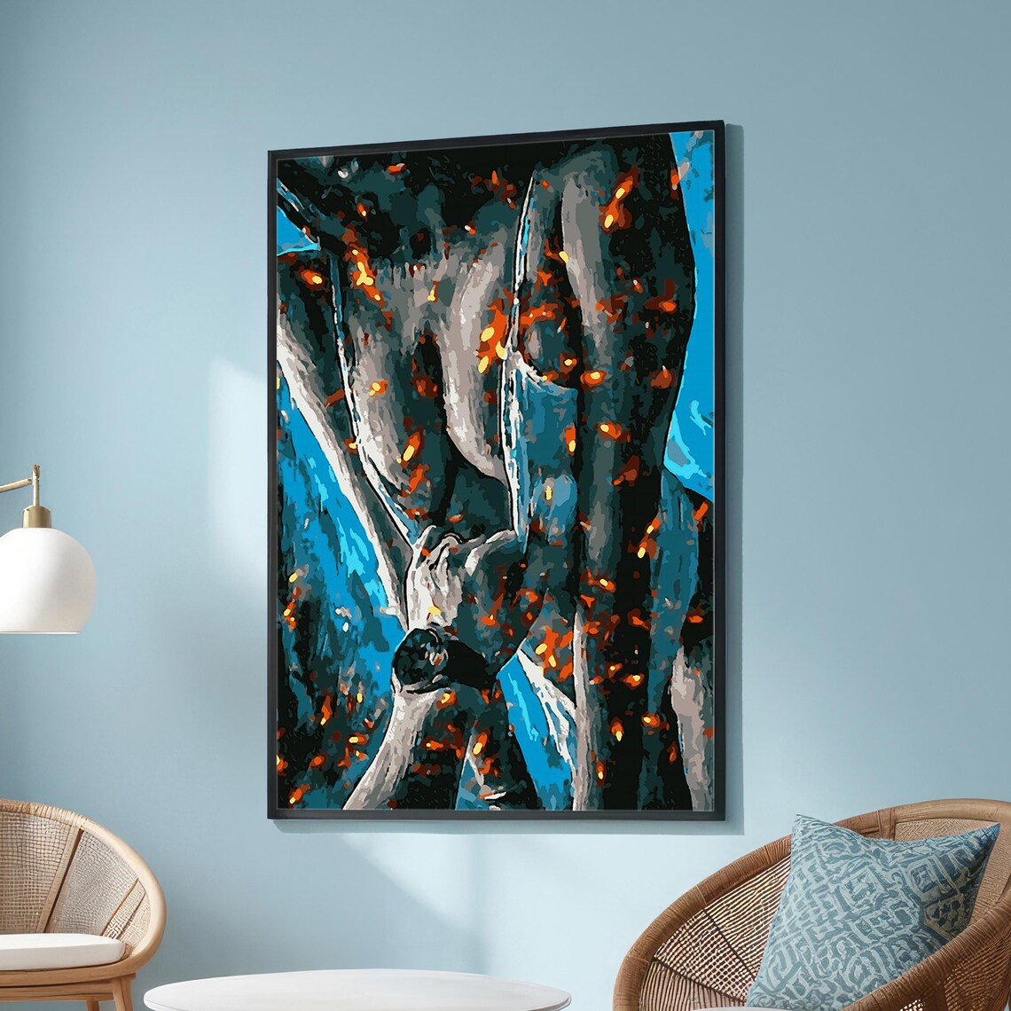Abstract Figure Art, Bold Modern Contemporary Spaces