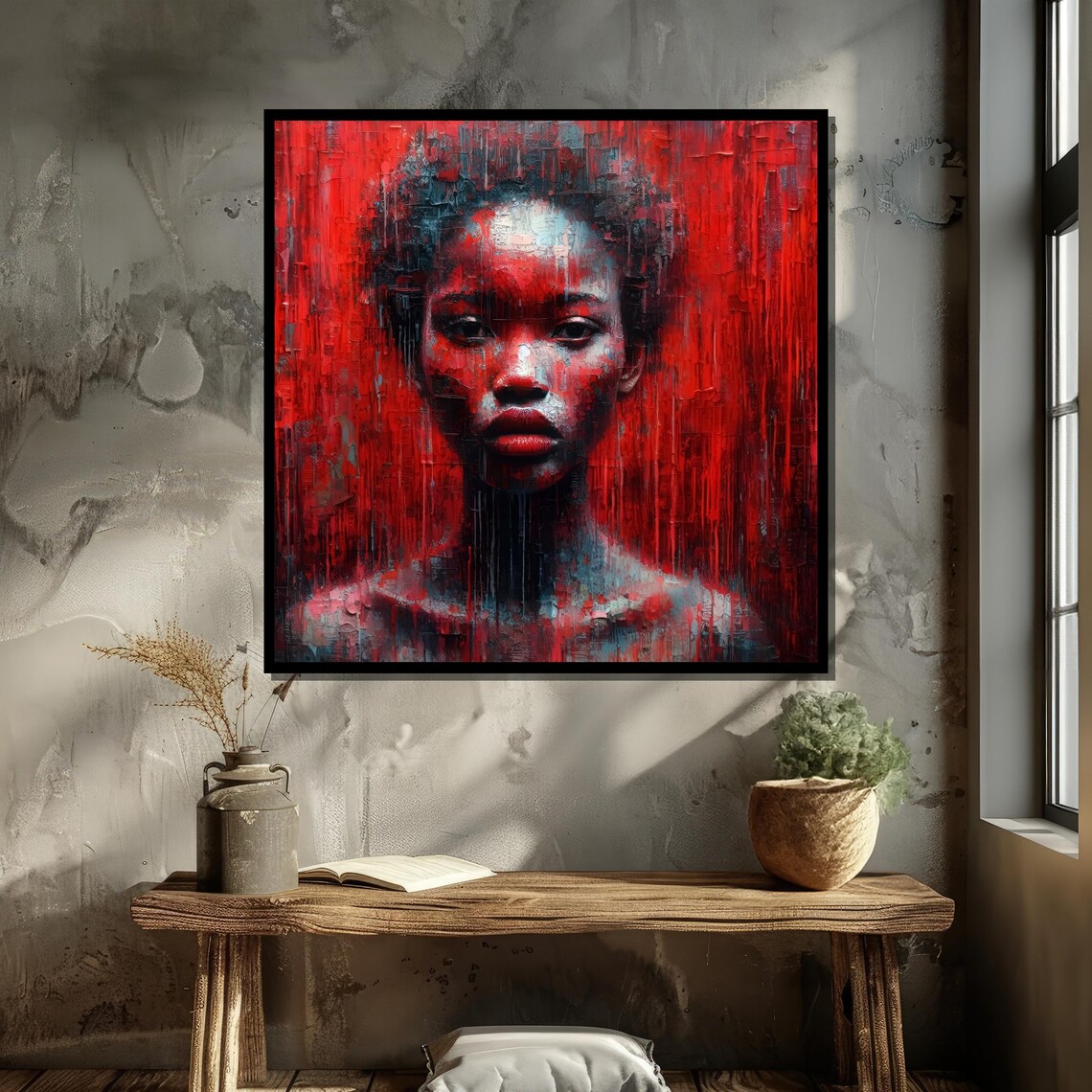 Abstract Portrait, Contemporary Modern Wall Decor - Image 5