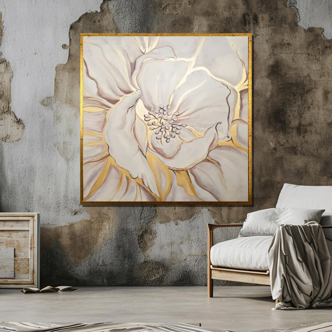 Elegant Flower Print, Minimalist Floral Decor - Image 6