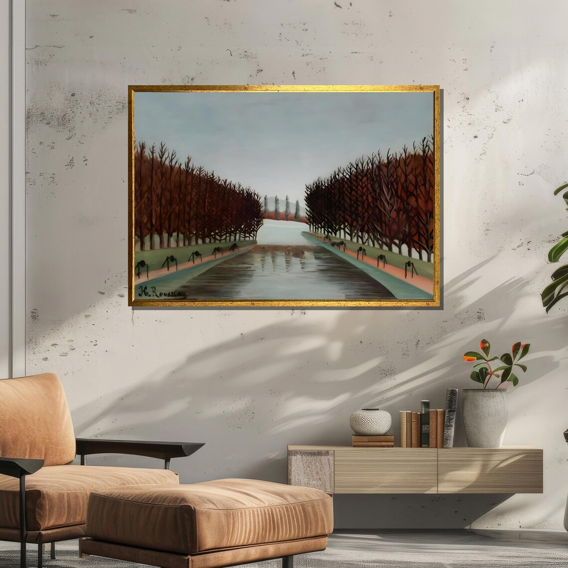 Henri Rousseau Le Canal, Serene Landscape - Image 4