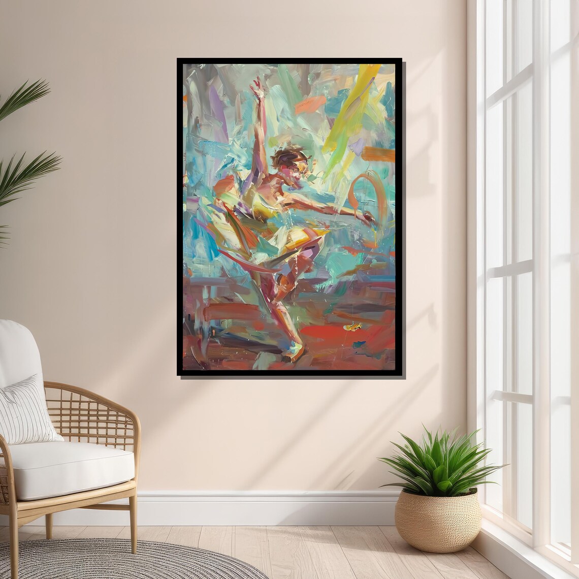 Abstract Dancer, Dynamic Expressive Wall Art Print - Image 3