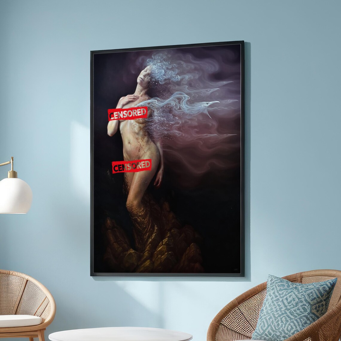 Surreal Nude Art, Ethereal Female Figure Nature