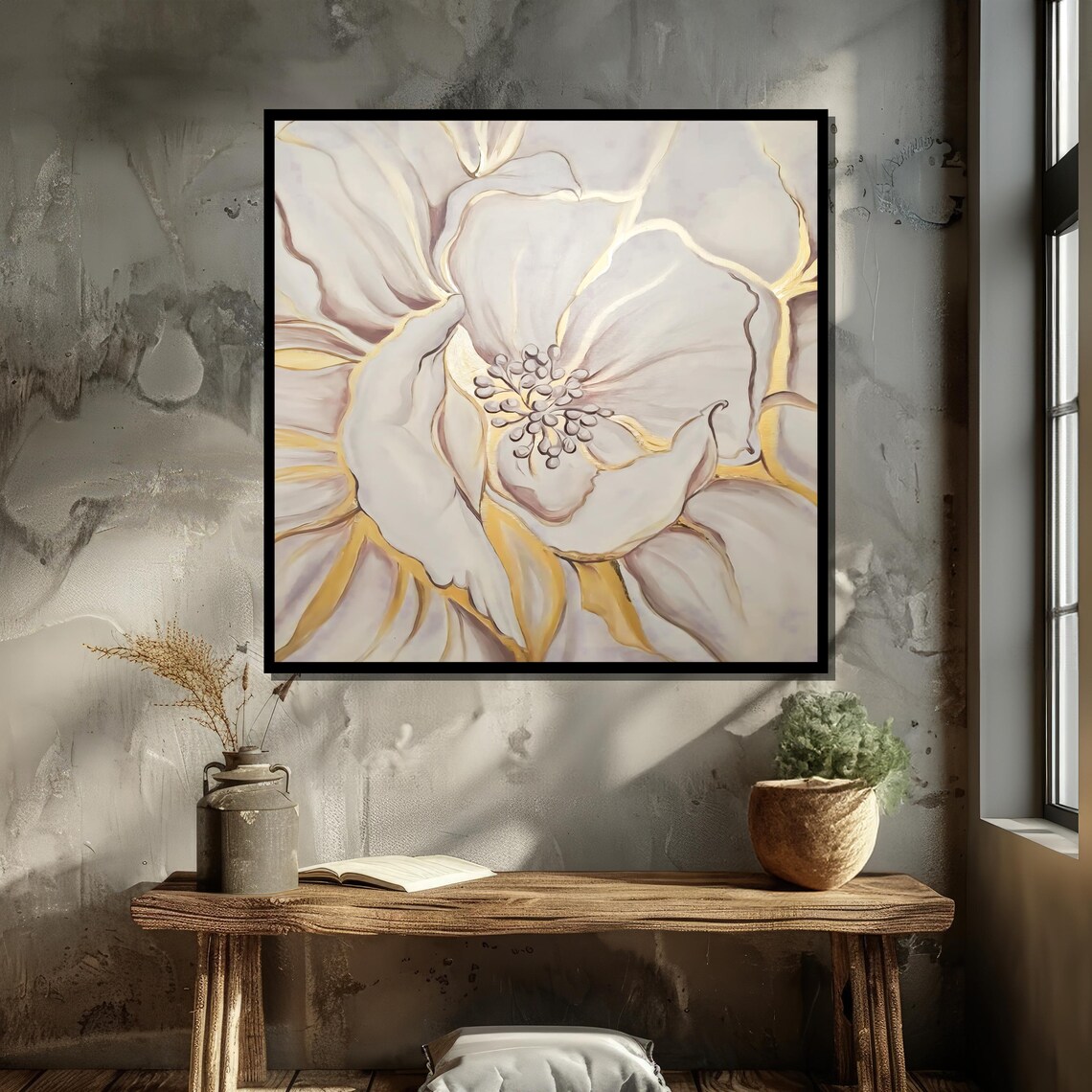 Elegant Flower Print, Minimalist Floral Decor - Image 5