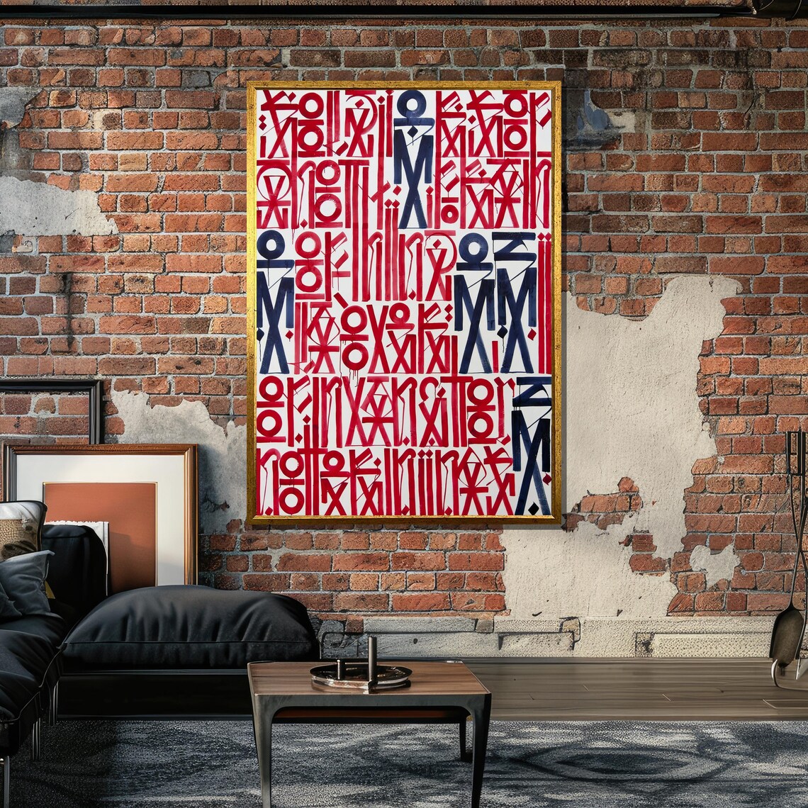Bold Graffiti Print, Abstract Street Art Typography - Image 5