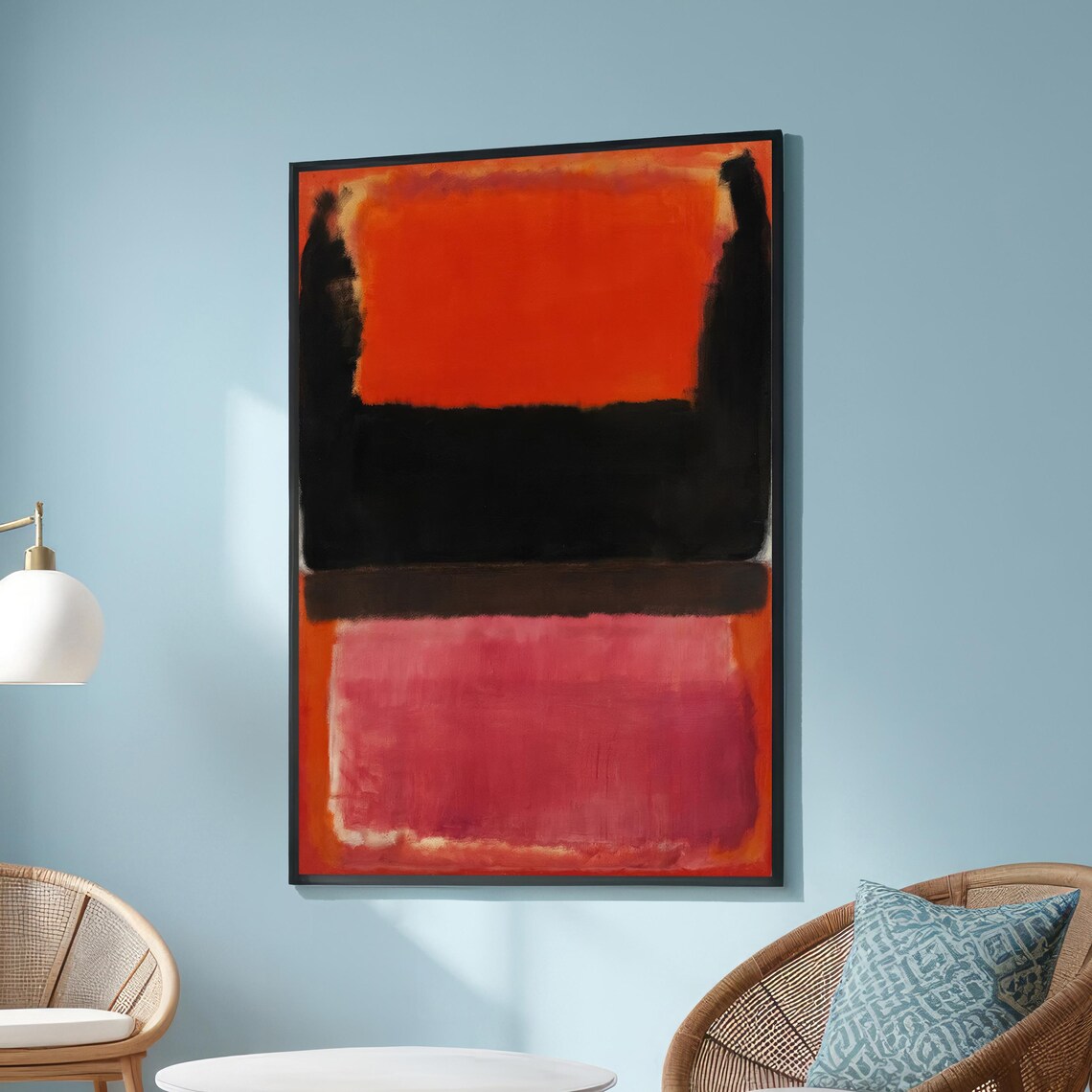 Rothko Inspired Abstract Color Field, Wall Art Print