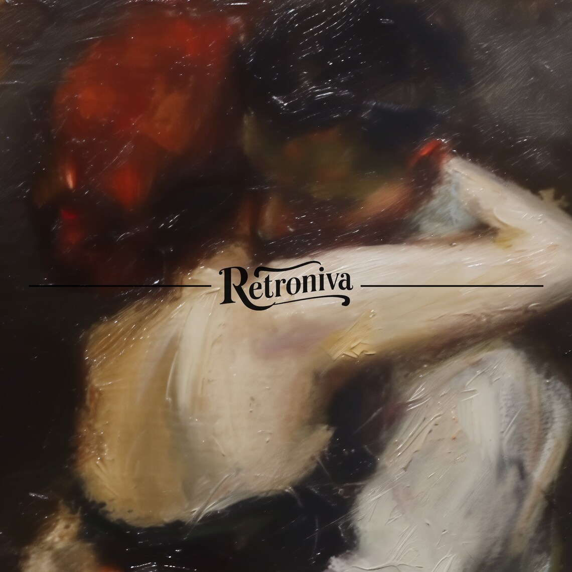 Dancing Couple Vintage Oil Painting Art Print - Image 7