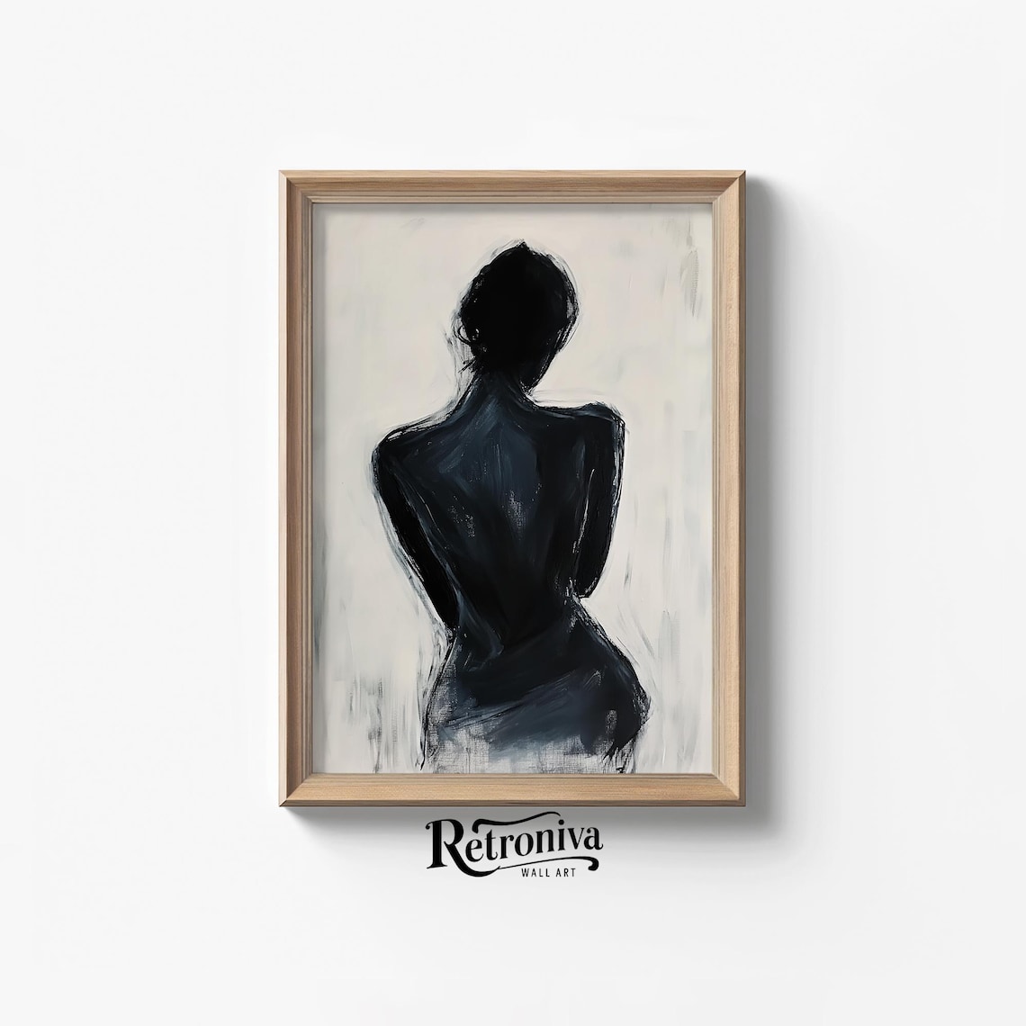 Abstract Woman Figure Vintage Minimalist Art Print - Image 7