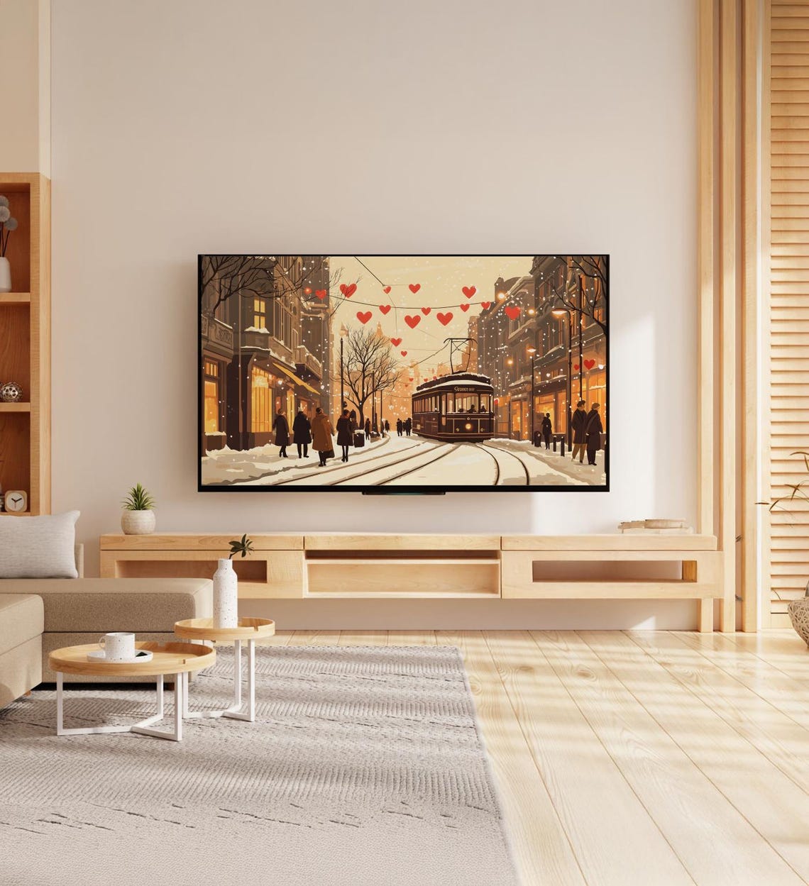 Cute Valentines Day Tv Art Retro Valentines Day Frame Tv Art Valentines Day Decorations Valentines Home Decor - Image 6