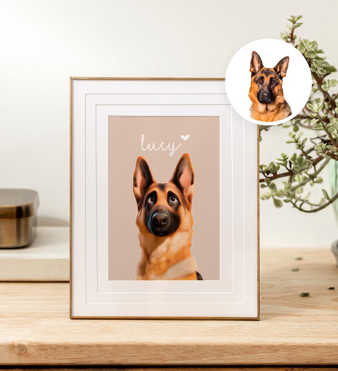 Custom Rottweiler Dog Portrait With Name Personalized Pet Art Poster - Image 4