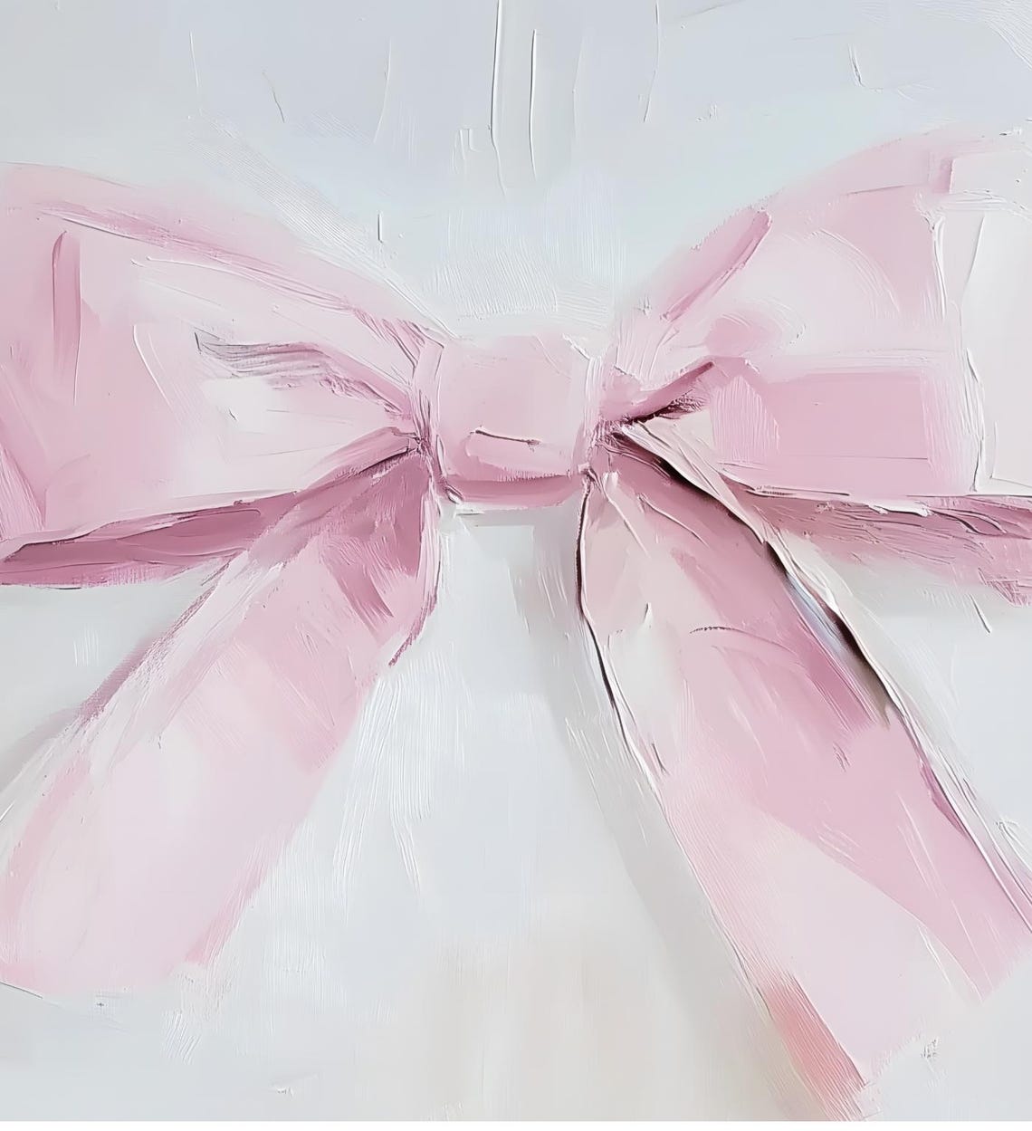 Pink Bow Painting Coquette Soft Romantic Nursery Girls Room Art Poster - Image 6
