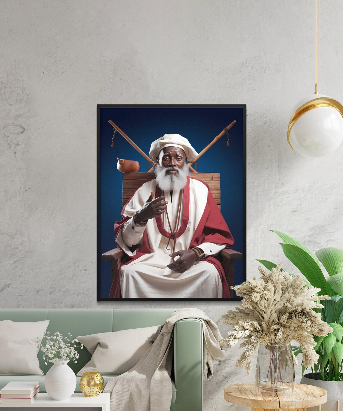 Orisha Deity, Cuban Santeria Spiritual Decor - Image 3