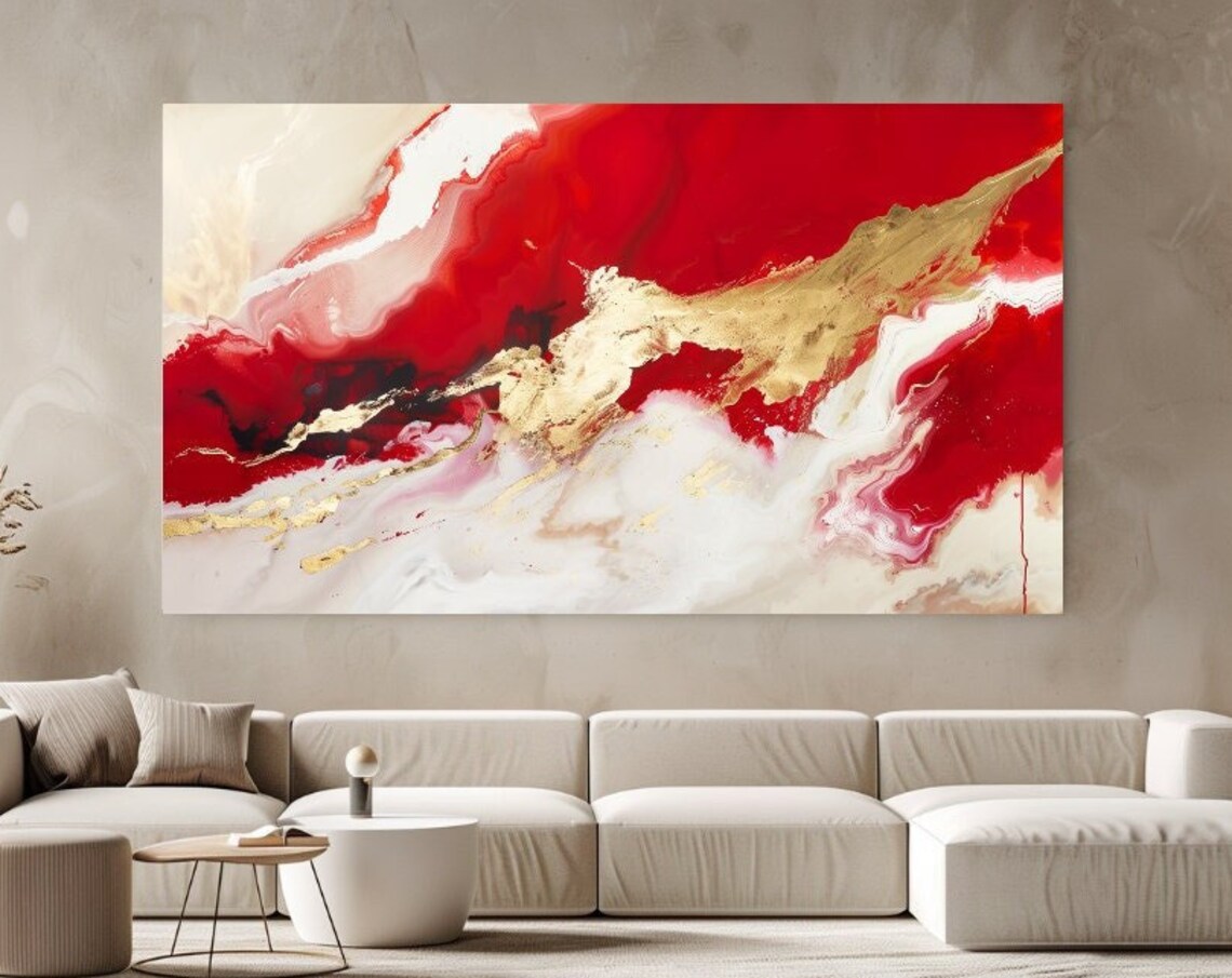 Abstract Painting Luxury Design Print, Wall Art