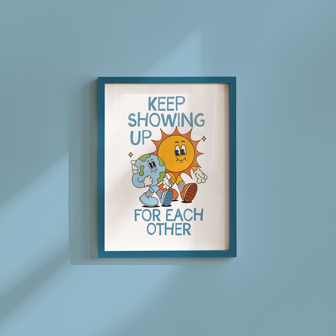 Retro Classroom Characters Inspirational Poster Print
