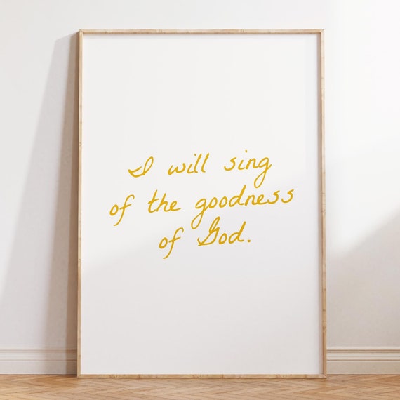 God Is Good Christian Wall Art Minimalist Quote Poster Bible Verse Wall Decor Instant Bedroom Art Apartment Housewarming Gift