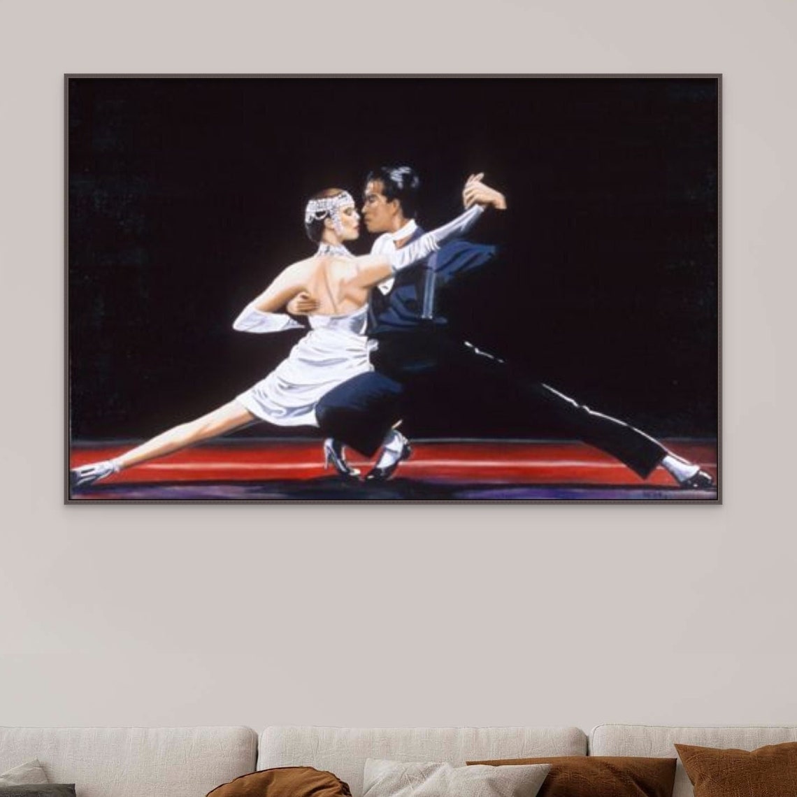 Tango Oil Painting Print Dance Wall Art Modern Home Dcor And Ready To Hang Dance Lover Tango Wall Art Panting Print - Image 3