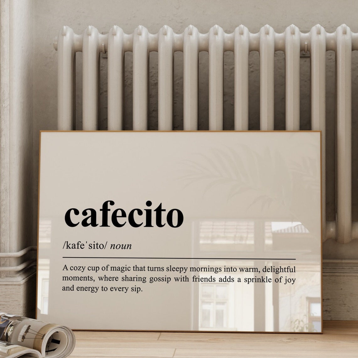 Cafecito Quote Print Spanish Coffee Definition Wall Art Cute Coffee Print Coffee Lover Gift Spanish Aesthetic Kitchen Decor
