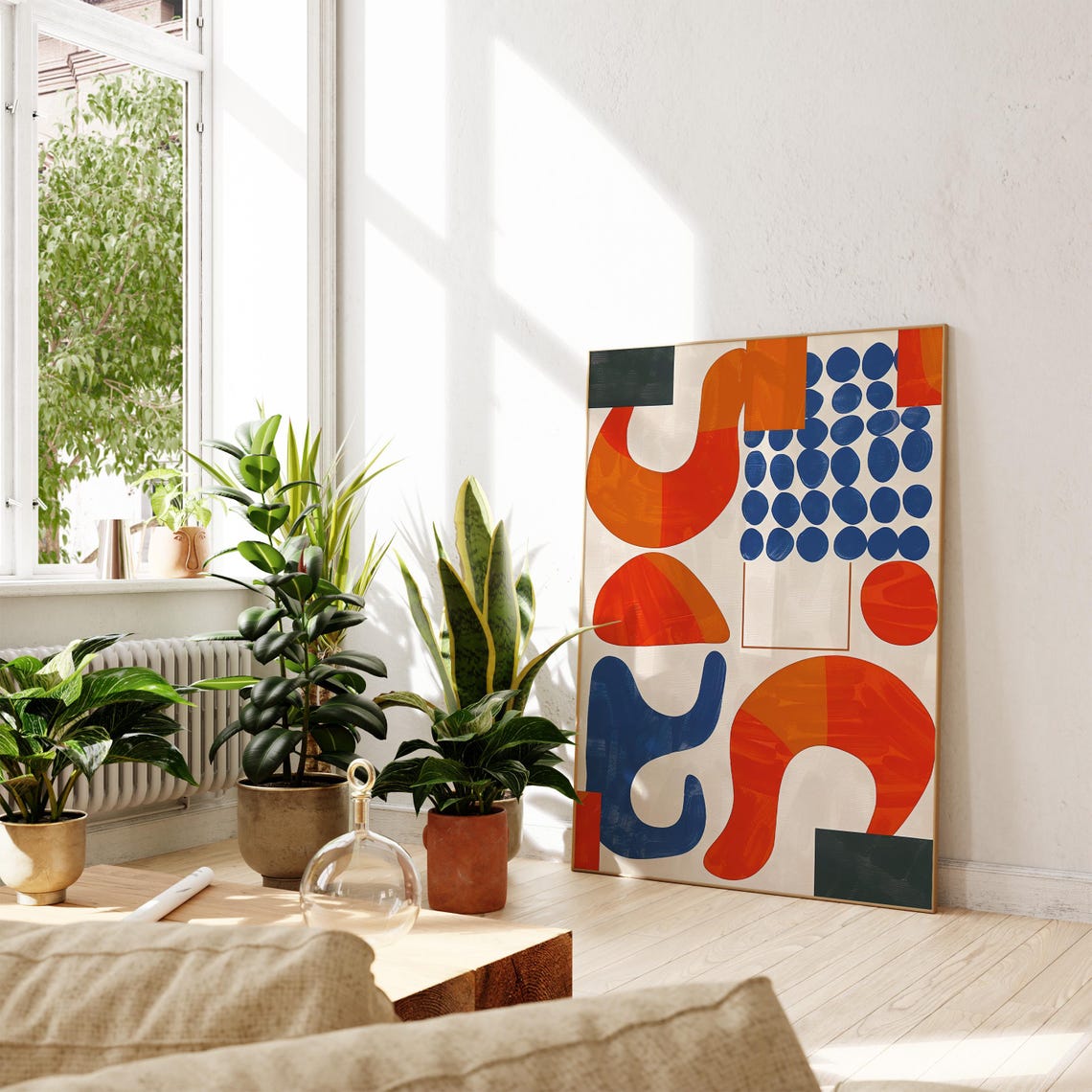 Mid Century Modern Abstract Mediterranean Pattern Poster - Image 3