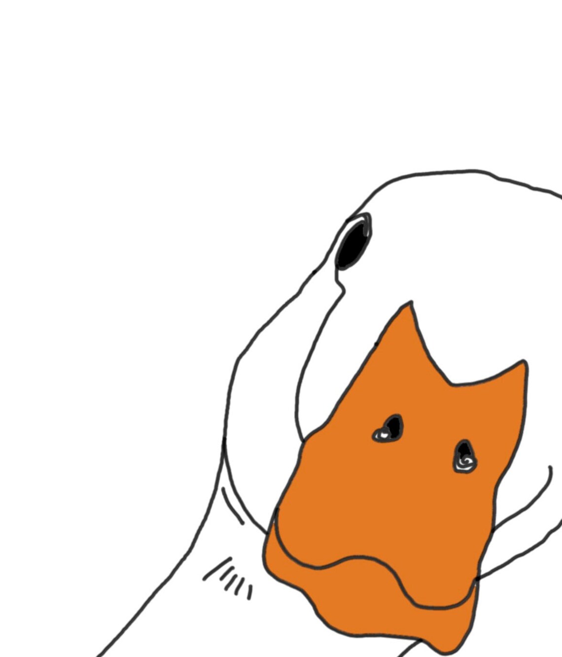 Funny Duck Portrait Bathroom Poster Print - Image 2